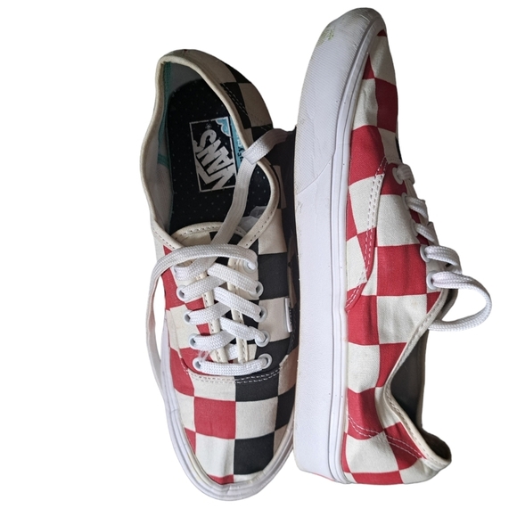 VANS Off the Wall Comfy Cush check sneakers low shoes preppy artsy mens 9 - Picture 8 of 16